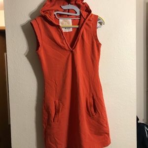 Sleeveless sweatshirt dress